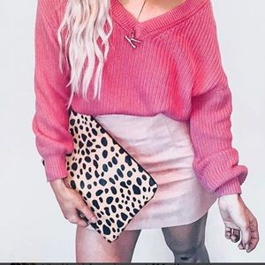 Leopard clutch from Nordstrom